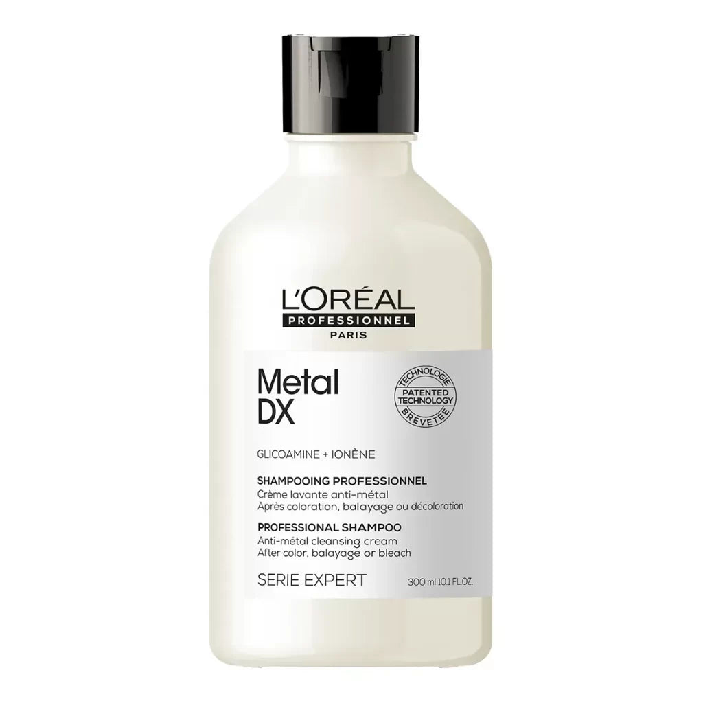 L'Oreal Professionnel Metal Dx Anti-Metal Cleansing Cream Shampoo For Hair Breakage (300ml)