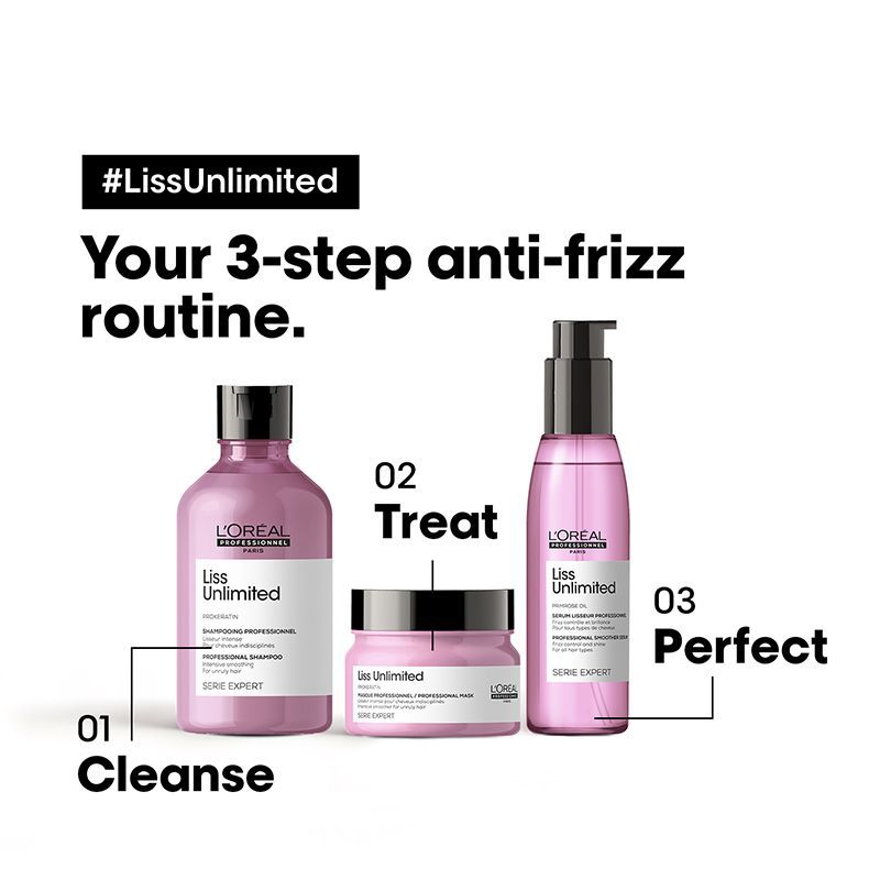 L’Oreal Professionnel Liss Unlimited Prokeration Shampoo 300ml + Masque 250ml Combo