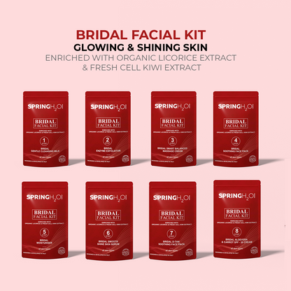 Bridal Facial Kit 80 gm 2 in 1 Formula Brightning+Sun Protection 8 Step