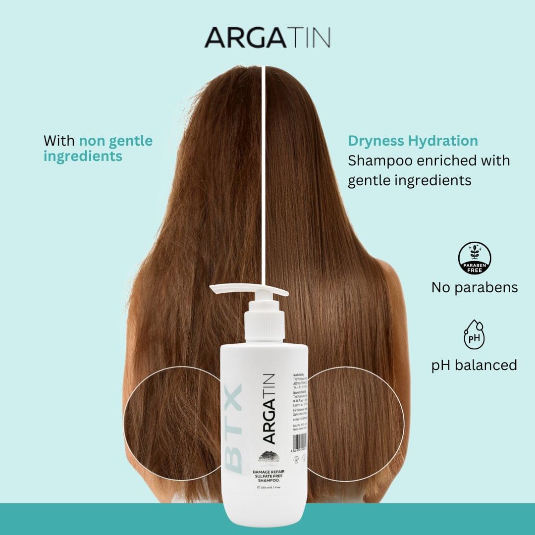 Argatin Damage Repair Sulfate-Free Shampoo ✨Get Conditioner Free (250Ml+250Ml)