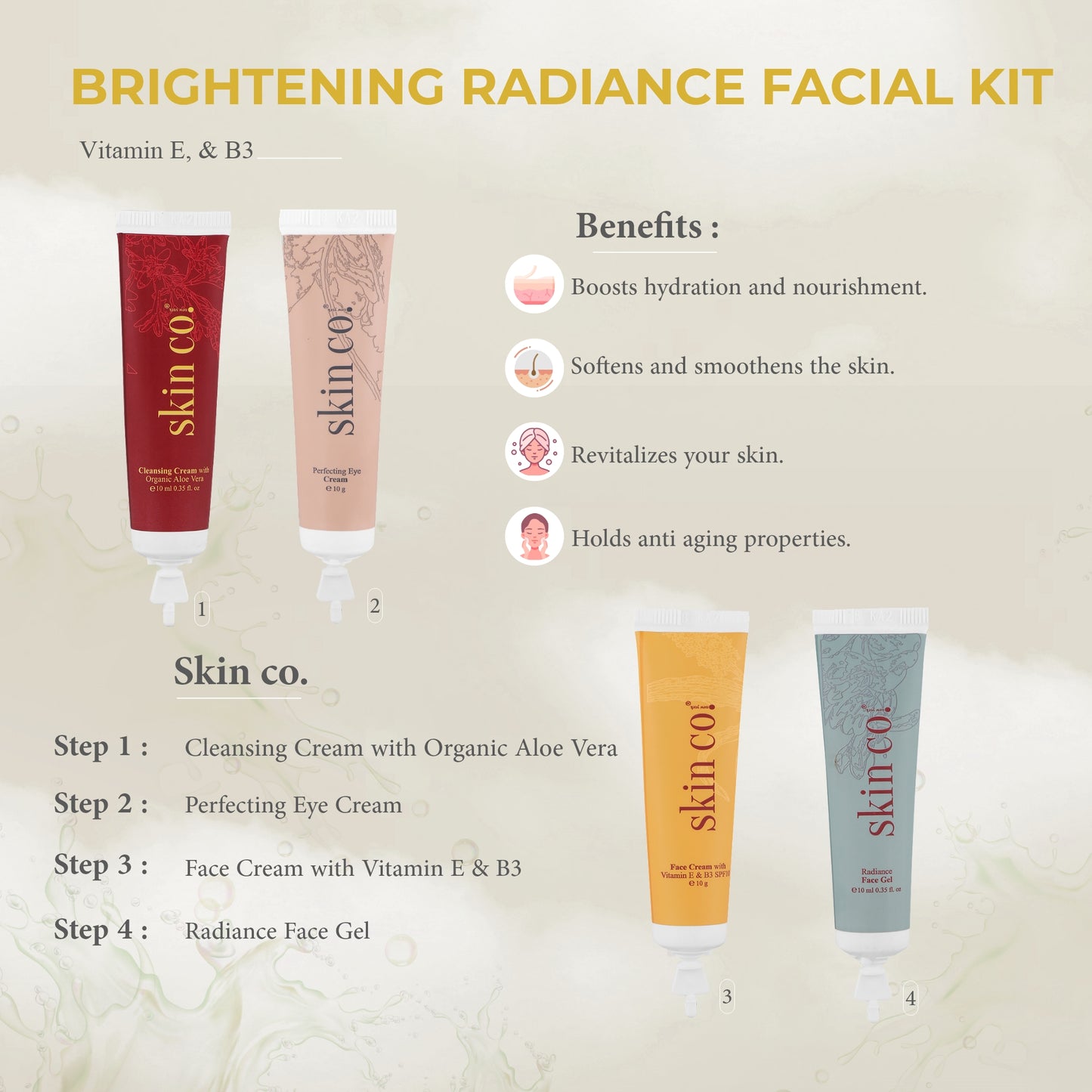 SKIN CO. New York Brightening Radiance Facial Kit (Buy One Get One Free)