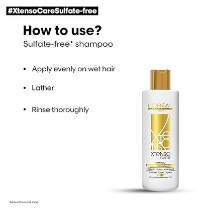 L'Oreal Professionnel Xtenso Care Sulfate-free Shampoo 250ml and Hair Masque 200ml Combo Pack