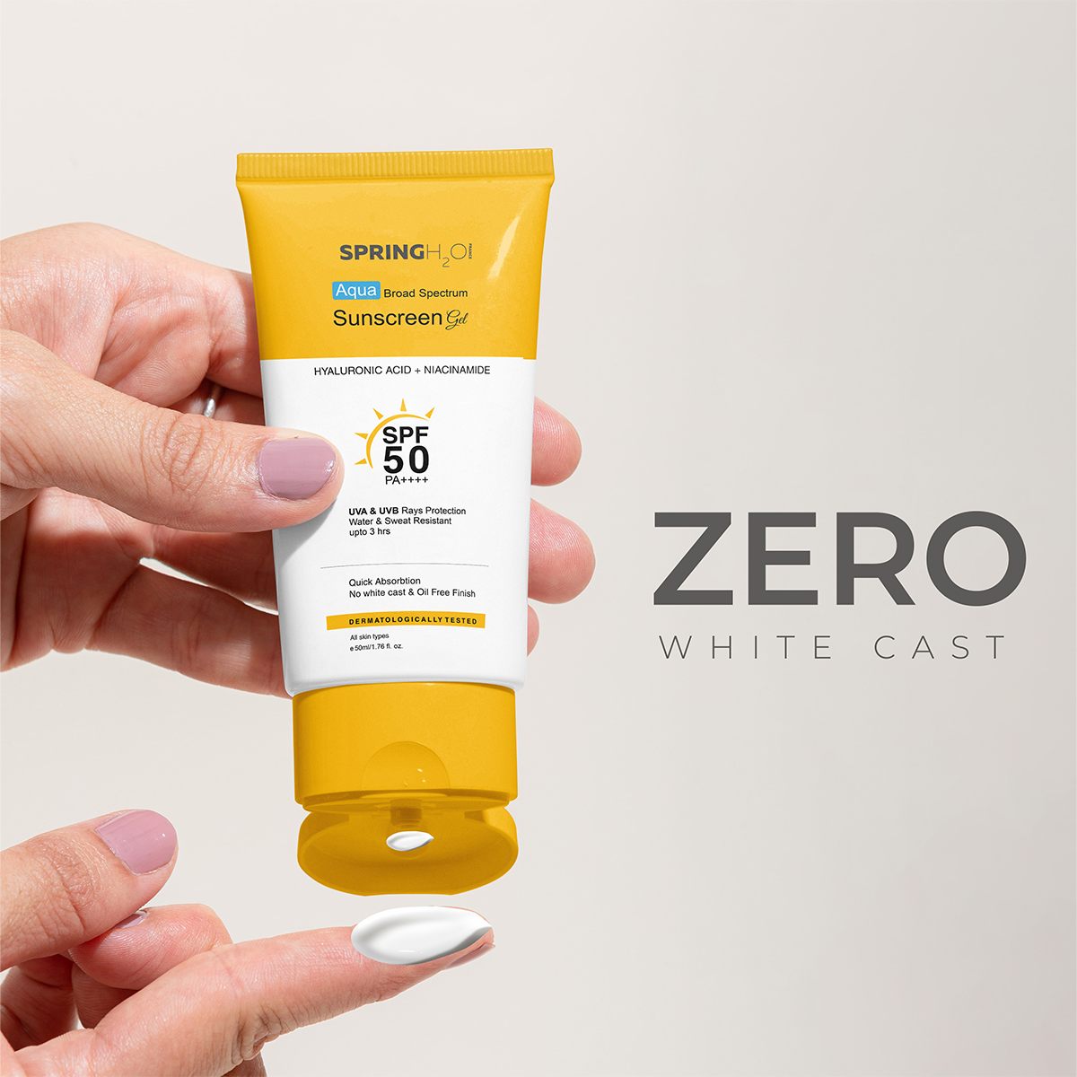 Sunscreen SPF 50 Hyaluronic Acid + Niacinamide | PA++++ UVB