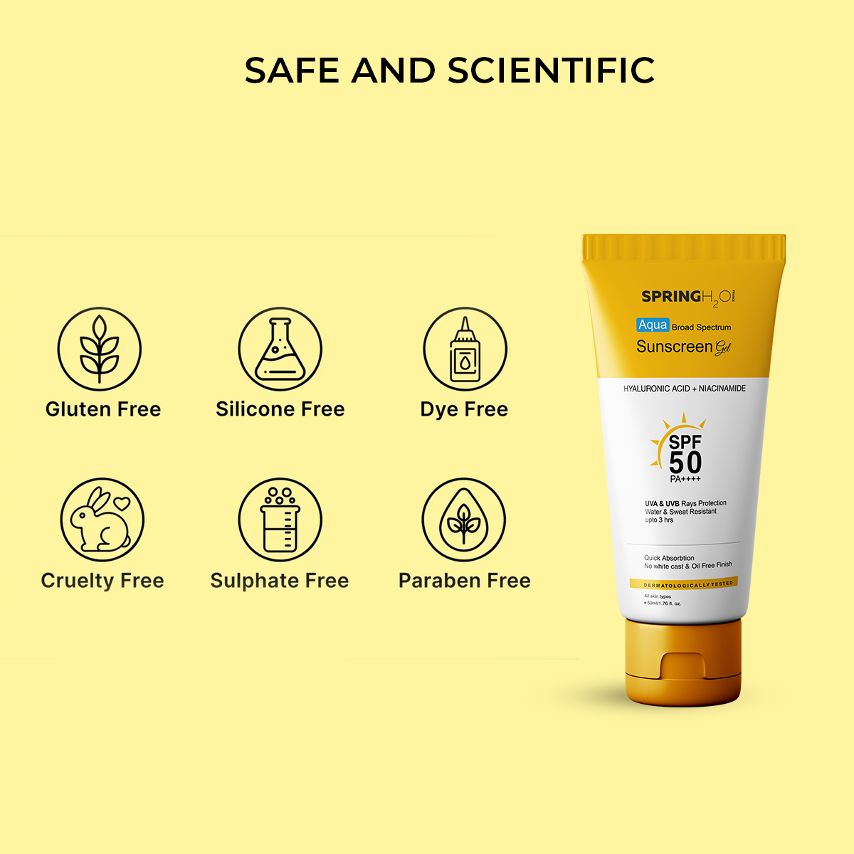 Sunscreen SPF 50 Hyaluronic Acid + Niacinamide | PA++++ UVB