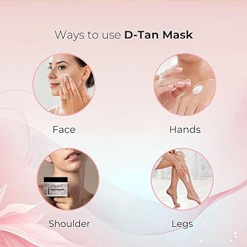 SPRING H2O D-Tan Face Mask with Spring water, Liquorice extract for Tan Removal Instant Skin Brightening | All Skin Types | 500g