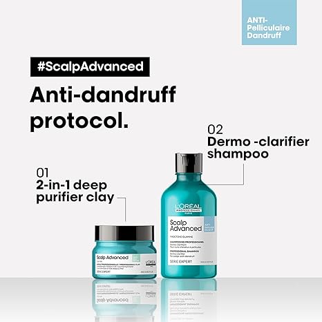 L'Oreal Professionnel Scalp Advanced Piroctone Olamine Serie Expert Anti Dandruff Shampoo(300ml)