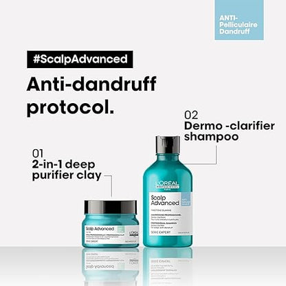 L'Oreal Professionnel Scalp Advanced Piroctone Olamine Serie Expert Anti Dandruff Shampoo(300ml)