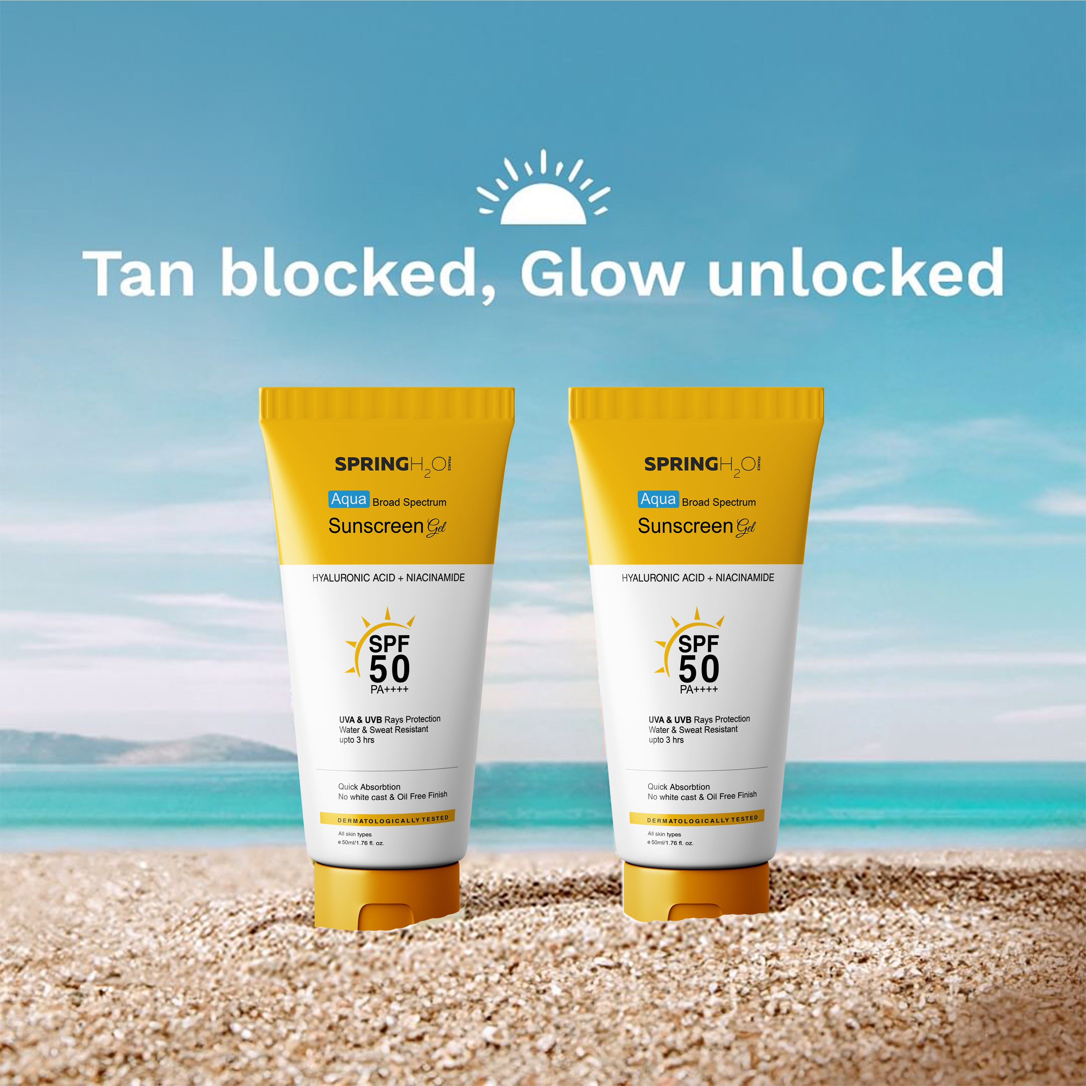 Sunscreen SPF 50 Hyaluronic Acid + Niacinamide | PA++++ UVB