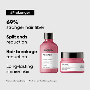 L'oreal Professionnel Serie Expert Pro Longer Shampoo and Mask Combo(300ml+250gm)