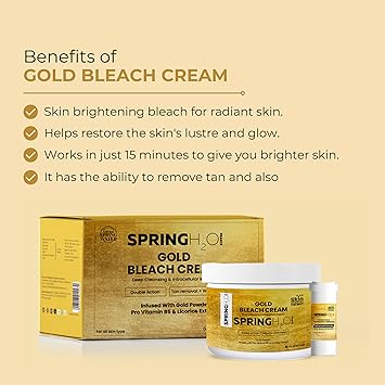 Gold Bleach Cream Deep Cleansing & Intracellular Impact | Infused Pro Vitamin B5