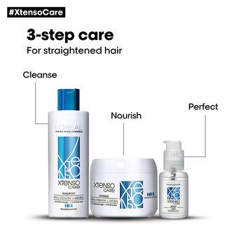 L'Oreal Professionnel Xtenso Care Shampoo + Free SPRING H2O Charcoal Facial Kit (worth Rs275)