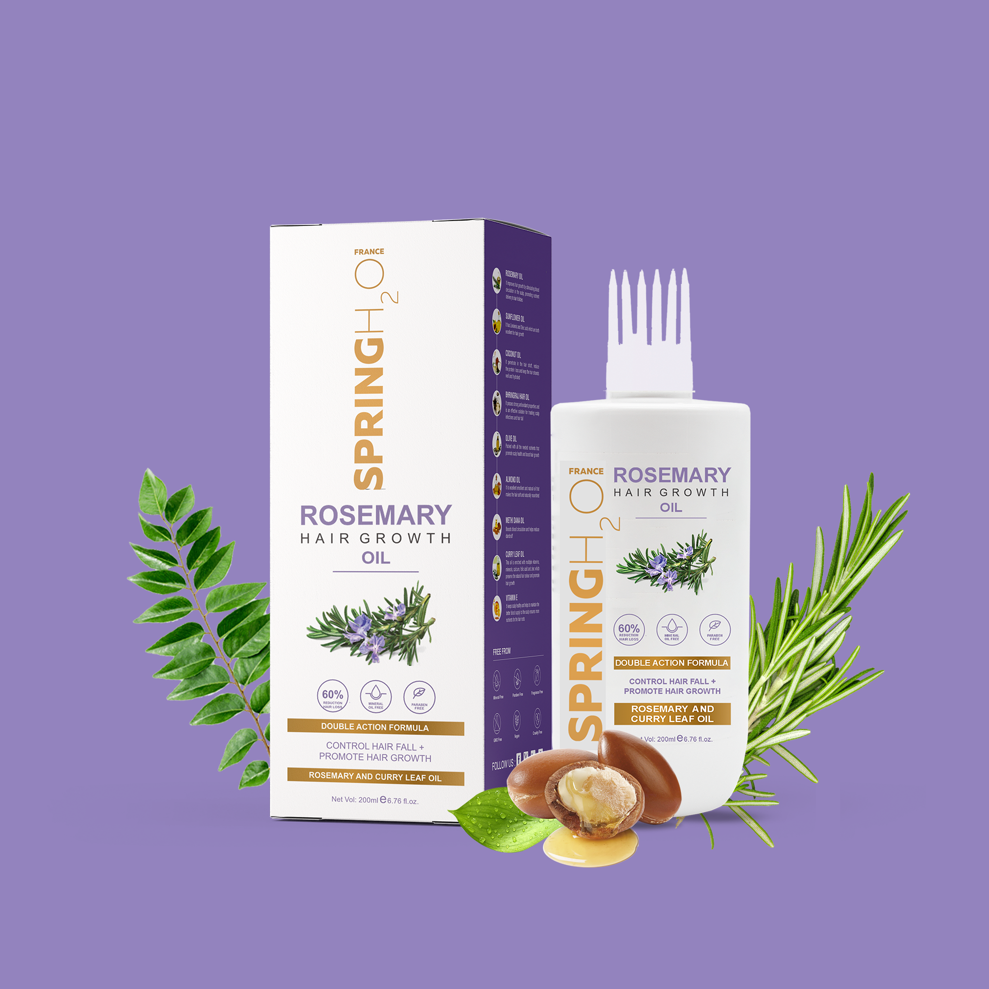 Fresh Launch Offer: Rosemary Shampoo, Conditioner & Oil - Buy 3 Items @ Rs999/-