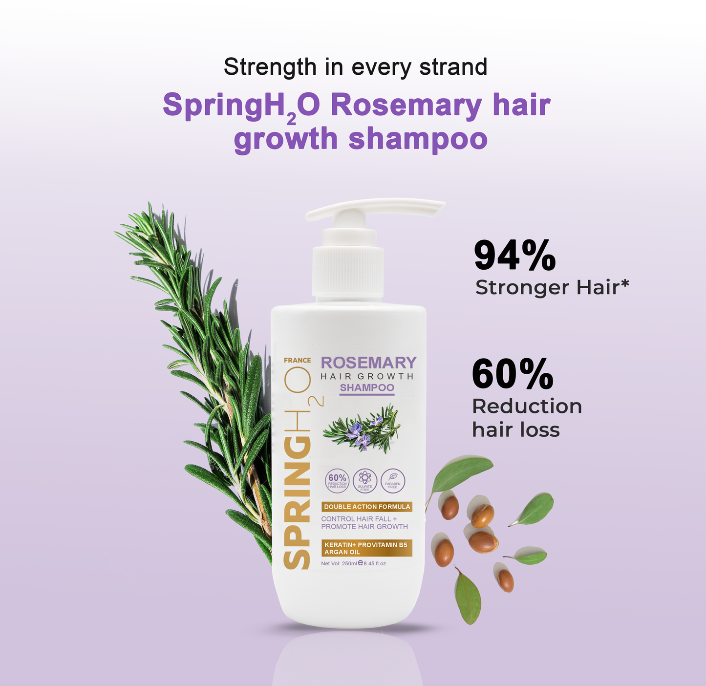 SPRING H2O Rosemary Hair Growth Shampoo