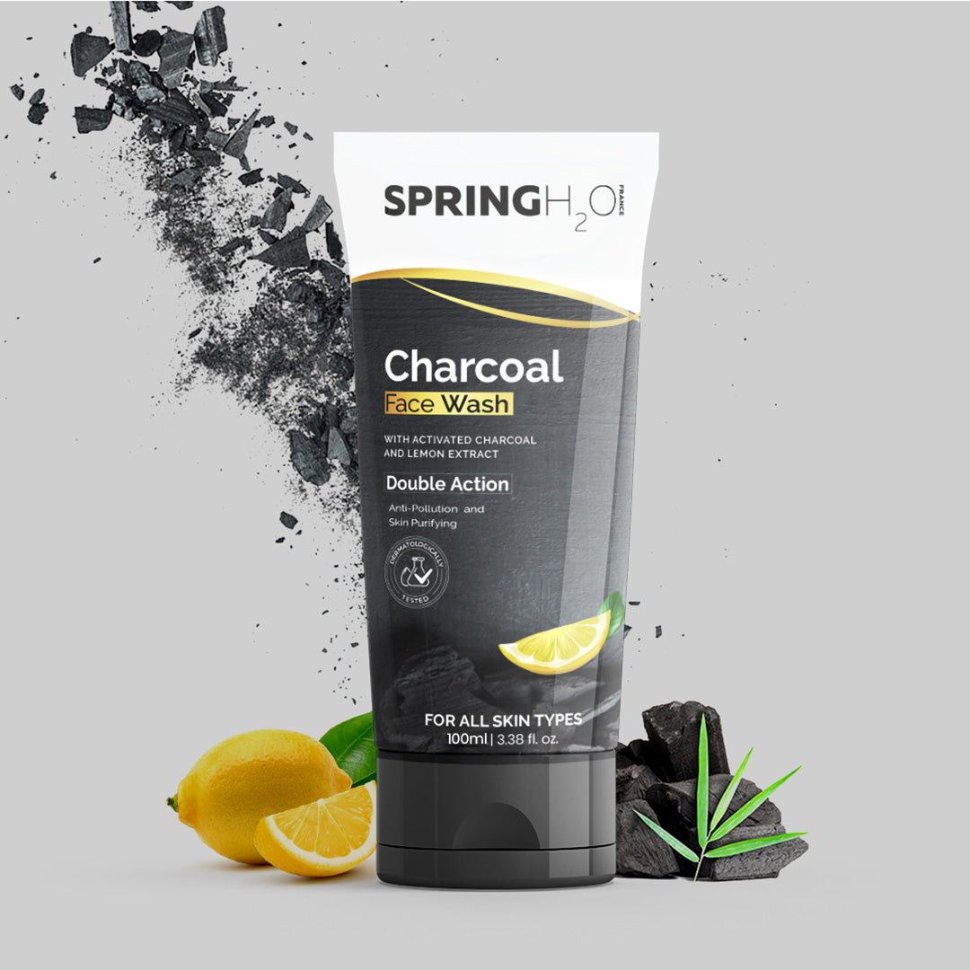 SPRING H2O Brightening Complete & Charcoal Face Wash Combo (200 ml)