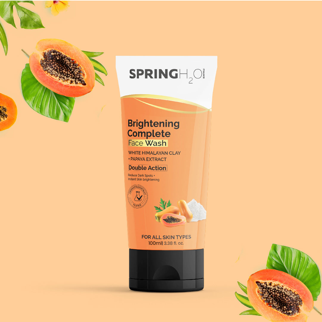 SPRING H2O Brightening Complete & Charcoal Face Wash Combo (200 ml)