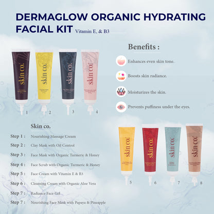 Skin Co Dermaglow Organic Hydrating Facial Kit