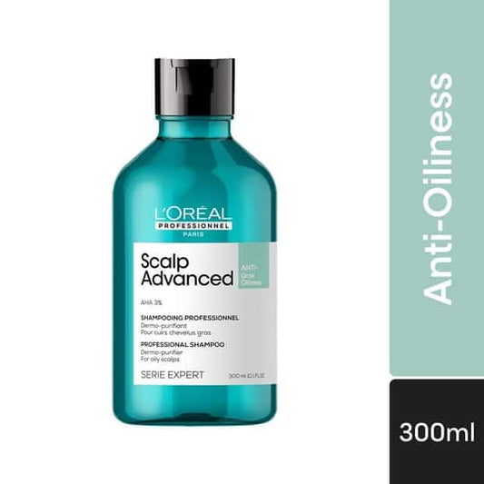 L’Oréal Professionnel Scalp Advanced Anti-Oiliness Dermo-Purifier Shampoo-for Oily Scalps(300ML)