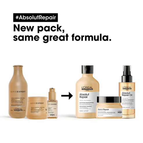 L’Oreal Professionnel Absolut Repair Shampoo 300ml, Hair Mask 250 gm & Hair Serum 90ml, Serie Expert