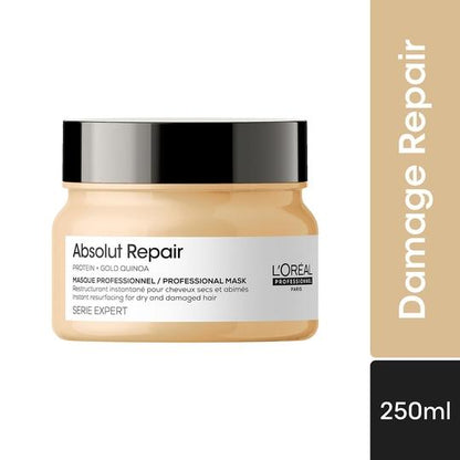 L'Oreal Professionnel Absolut Repair Mask For Dry & Damaged Hair With Wheat Protein (250gm)