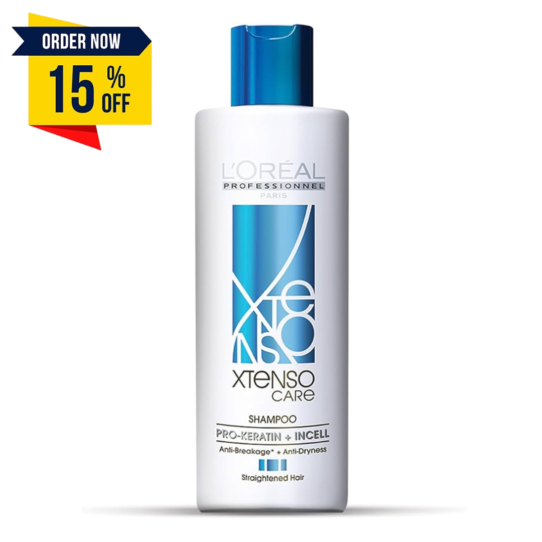 L'Oreal Professionnel Xtenso Care Shampoo + Free SPRING H2O D-TAN Facial Kit (worth Rs275)