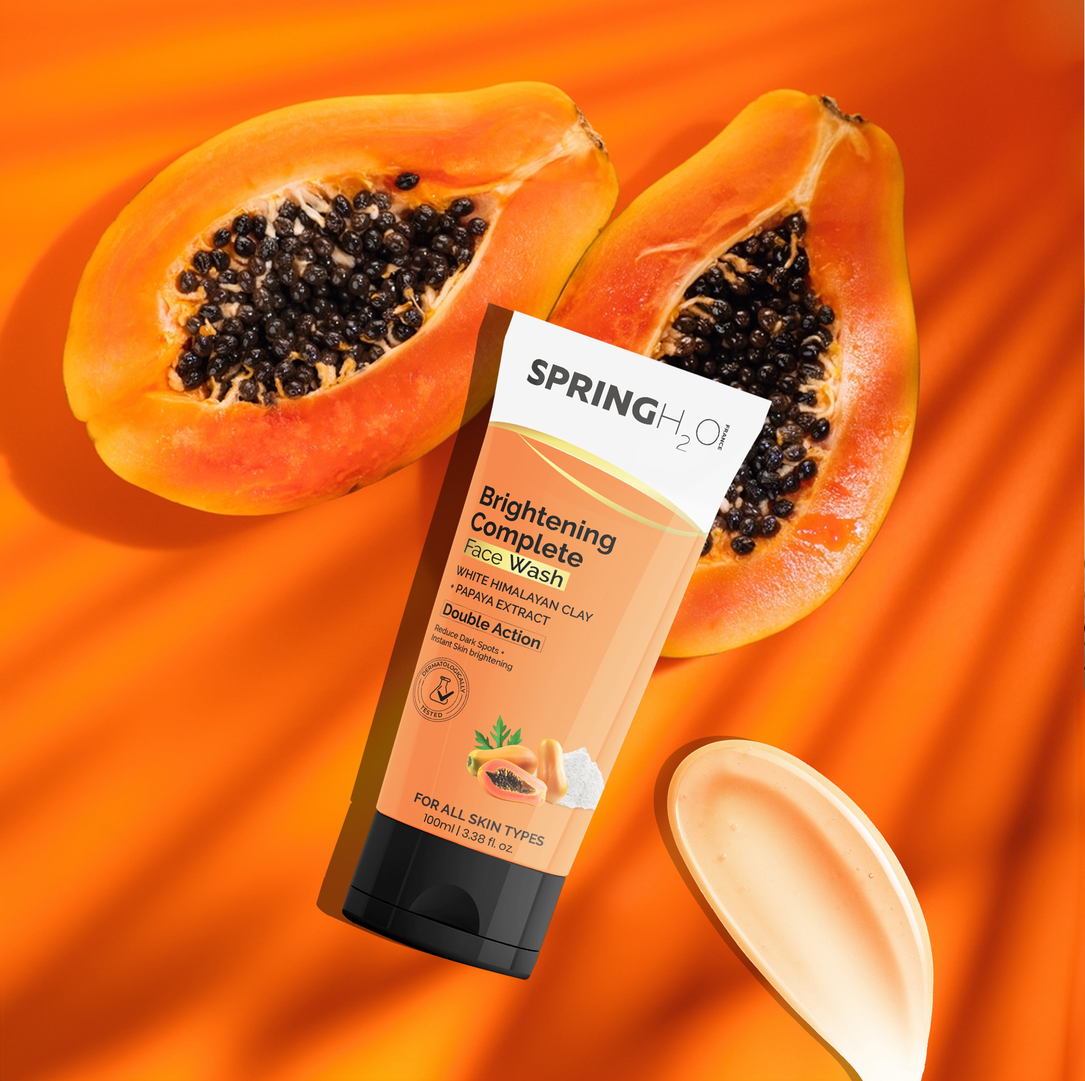 SPRING H2O Brightening Complete & Charcoal Face Wash Combo (200 ml)