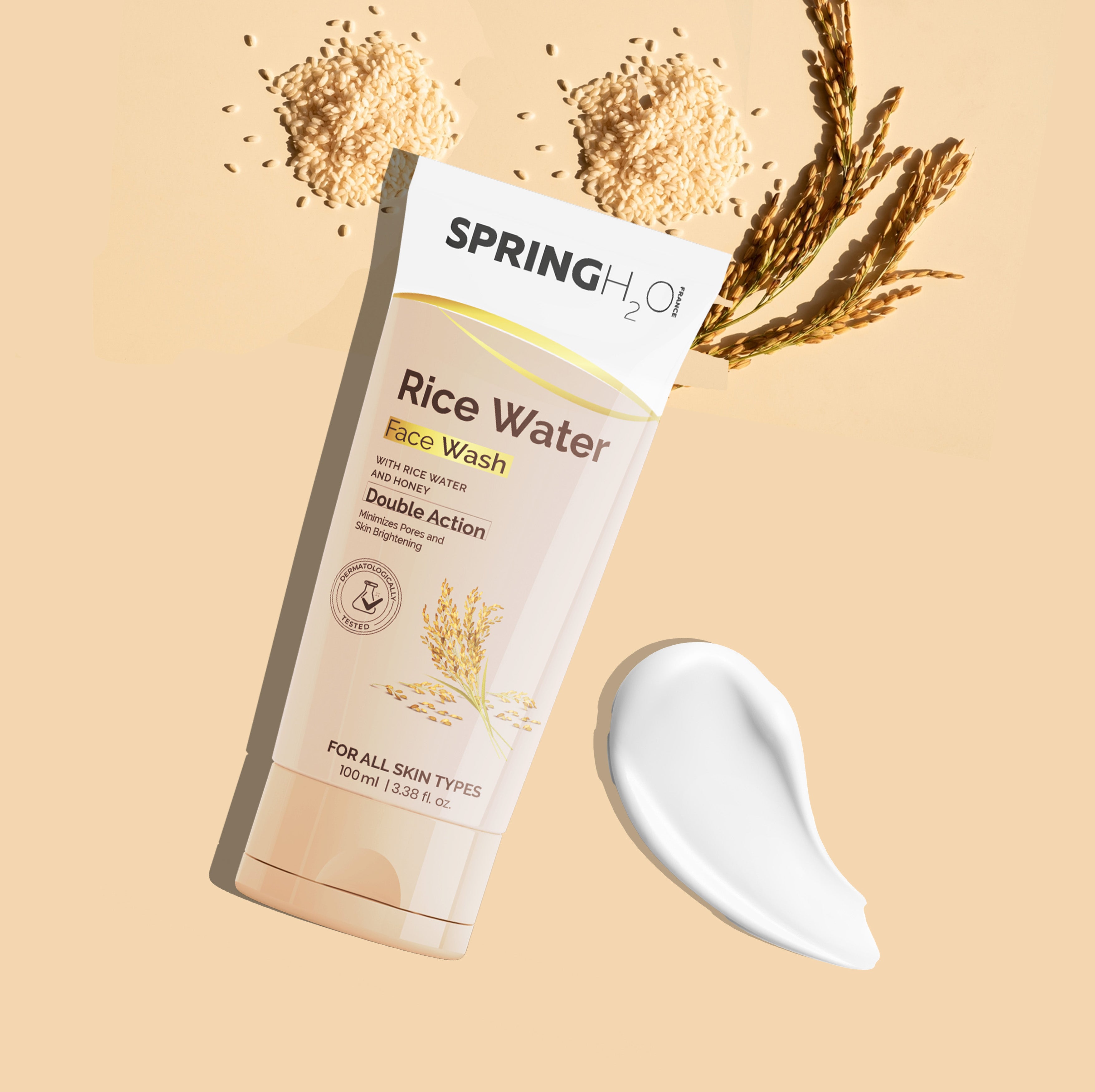 SPRING H2O Rice Water & Green Tea Face Wash Combo (200 ml)